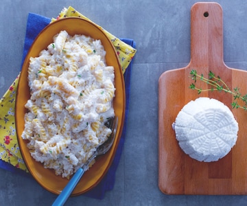 Pasta y ricotta