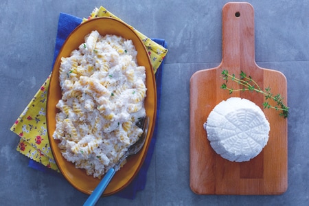 Pasta y ricotta