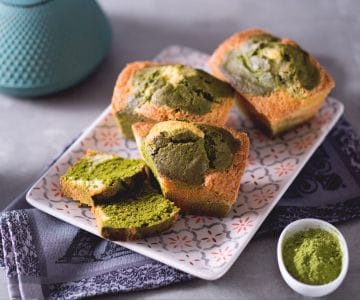 Bizcocho de té matcha