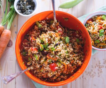 Ensalada de arroz integral