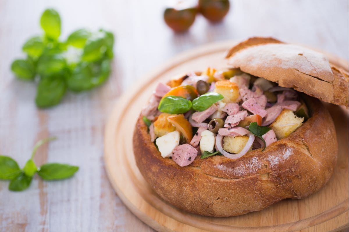 Ensalada en el pan