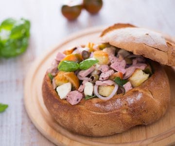 Ensalada en el pan