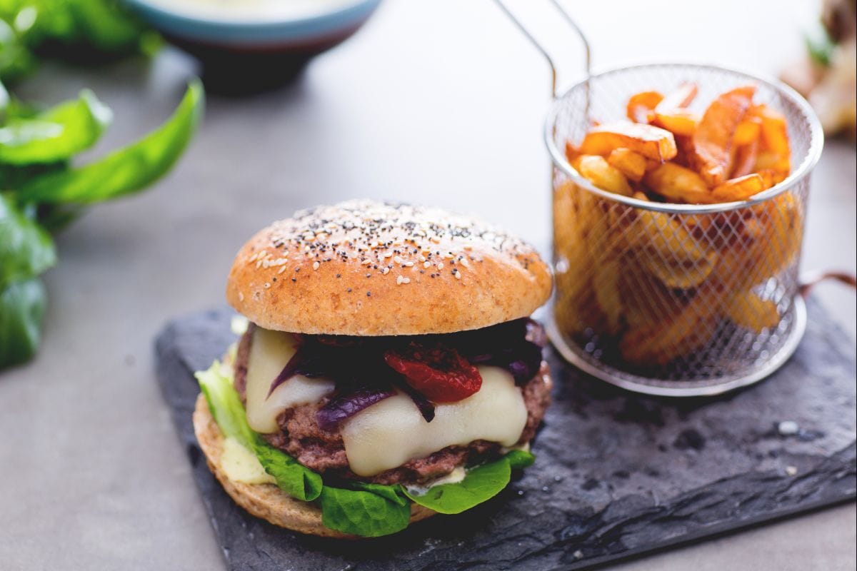 Hamburguesa a la italiana