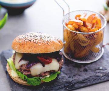 Hamburguesa a la italiana