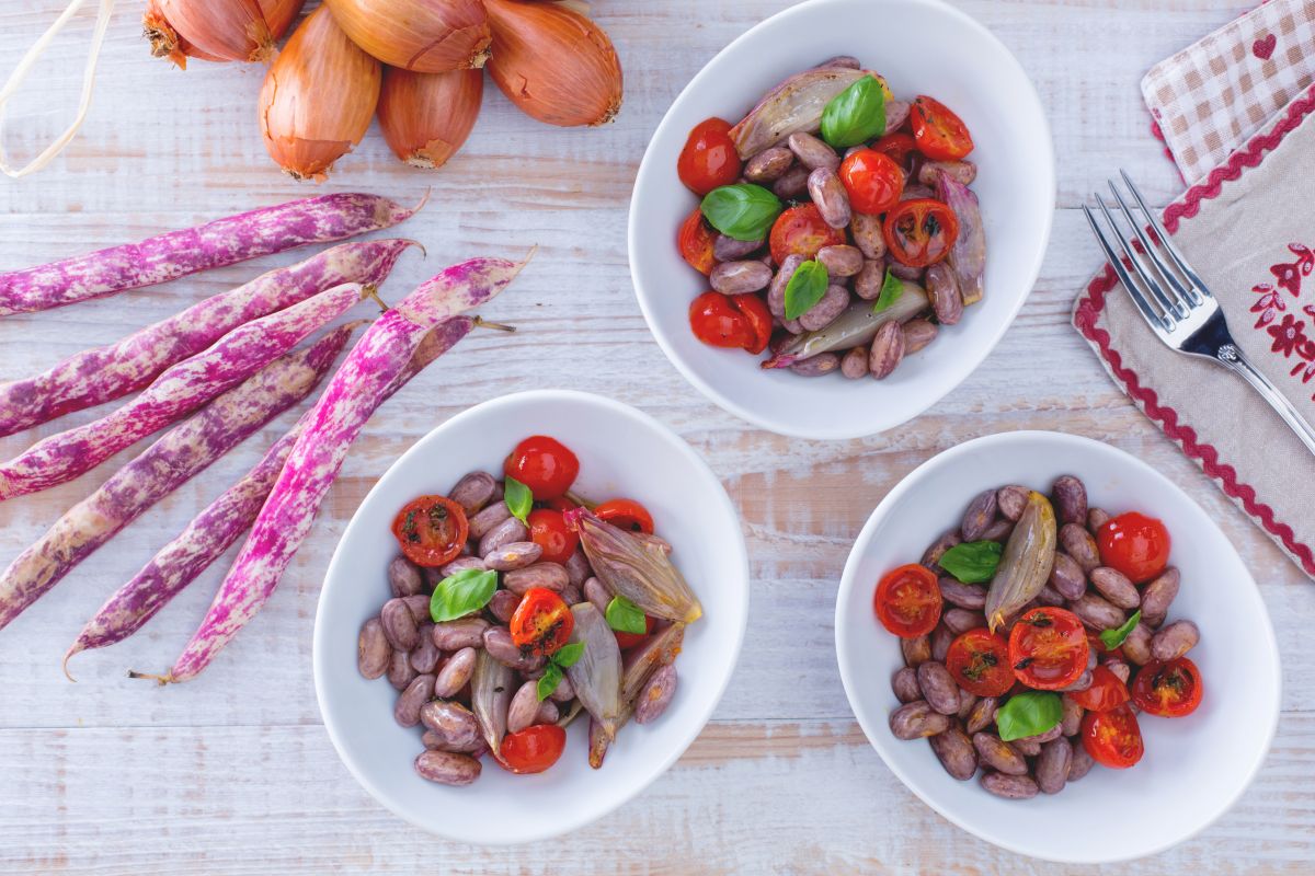 Ensalada de alubias frescas
