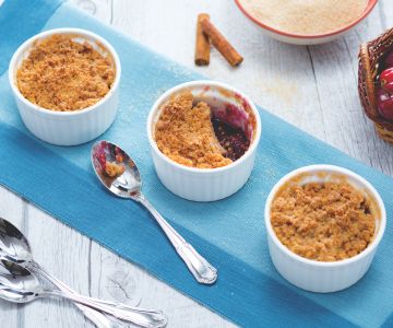 Crumble de cerezas