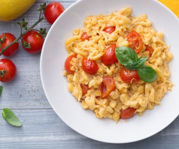 Spatzle tomate y limón