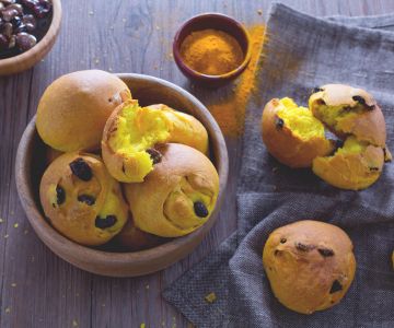 Bollos de cúrcuma
