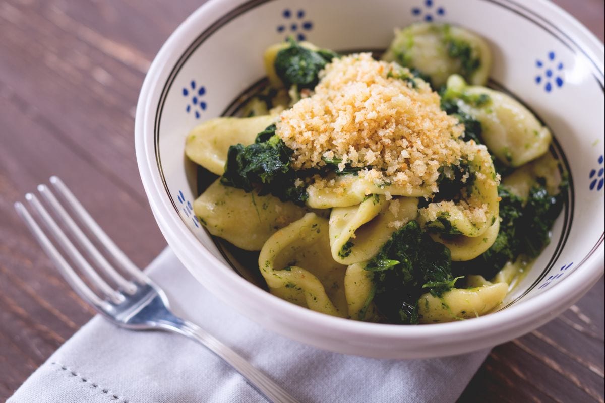 Orecchiette con cime de nabo
