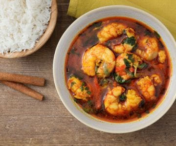 Curry de gambas