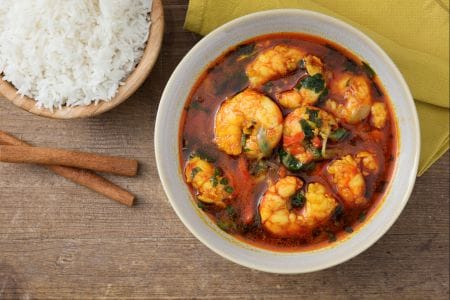 Curry de gambas