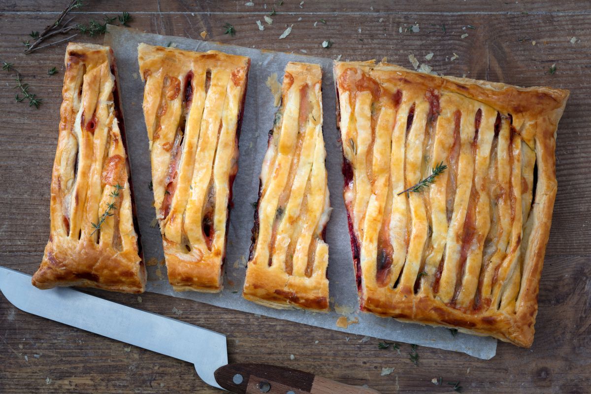 Tarta salada de remolacha