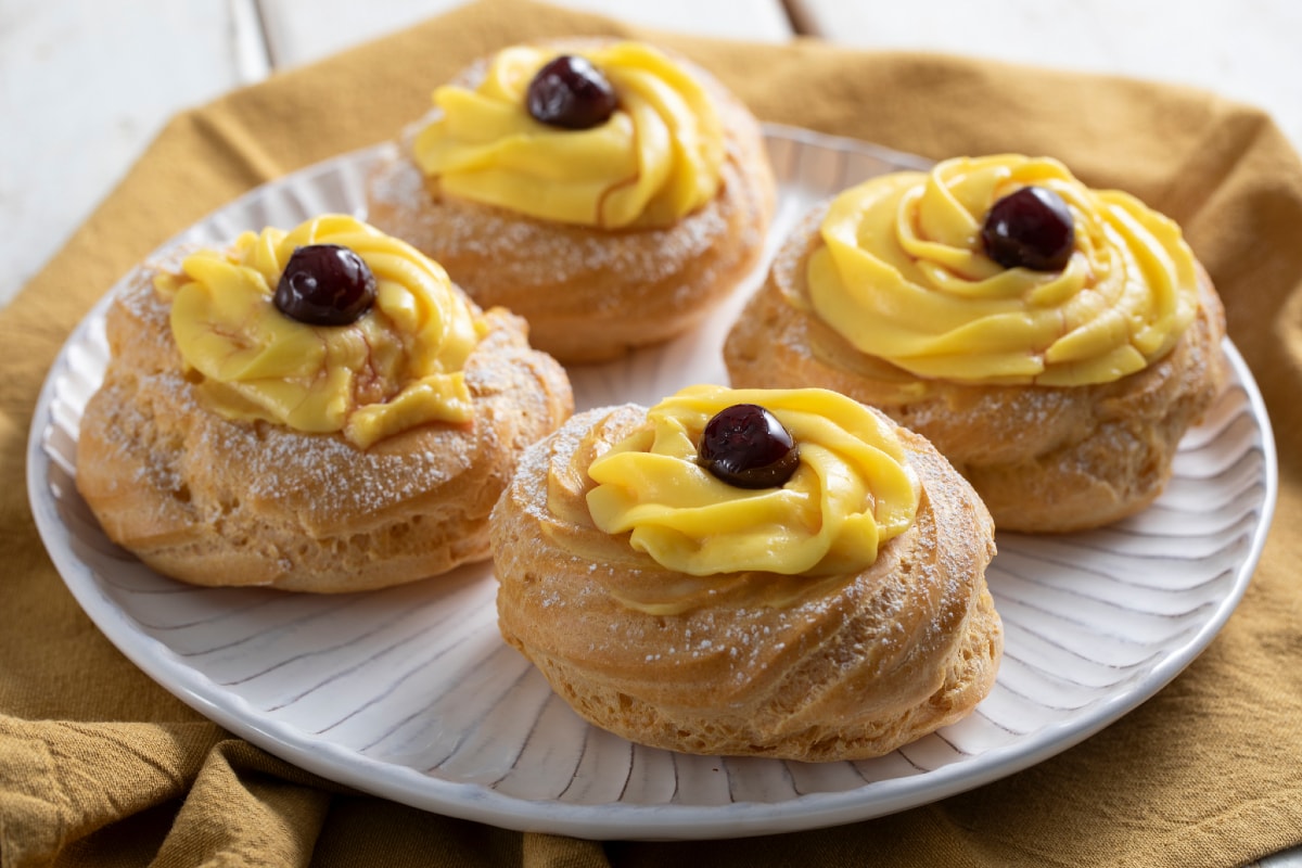 Zeppole de San José al horno