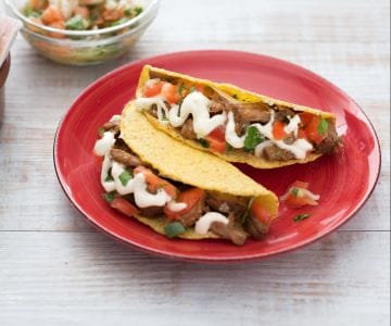 Tacos con carne