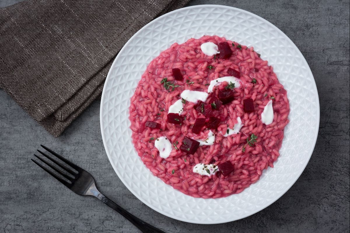 Risotto de remolacha