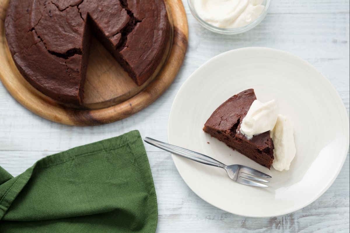 Tarta de chocolate y patata