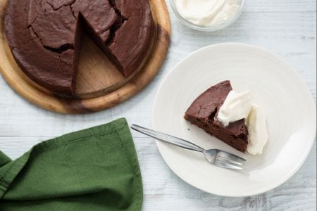 Tarta de chocolate y patata