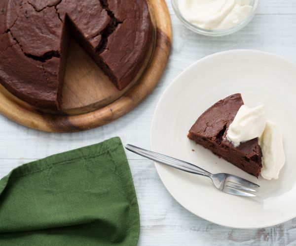 Tarta de chocolate y patata