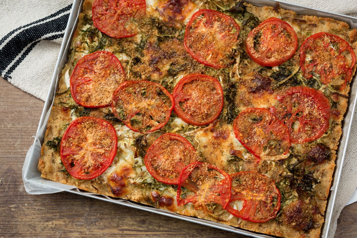 Tarta de pan salada