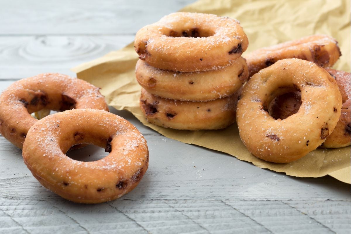 Rosquillas de ricotta y chocolate