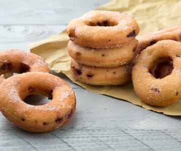 Rosquillas de ricotta y chocolate