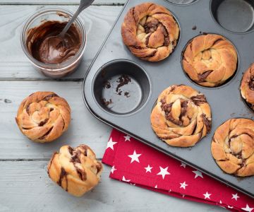 Rollos de pan brioche