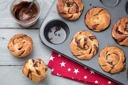 Rollos de pan brioche