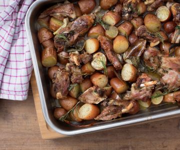 Cordero al horno con patatas