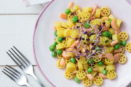 Mini ruedas azafrán y salmón