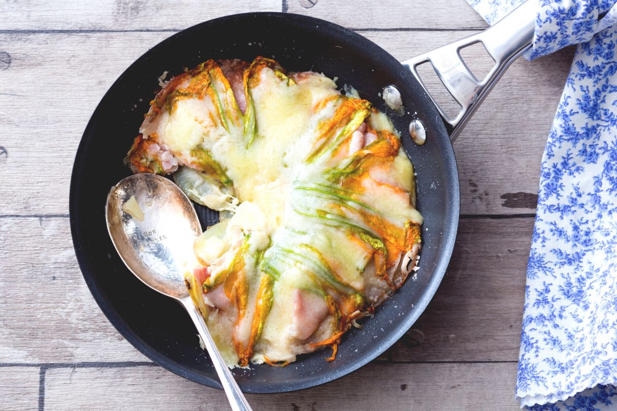 Pastel de patatas a la sartén