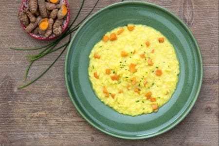 Risotto a la cúrcuma