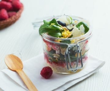 Ensalada de arroz con frutos secos