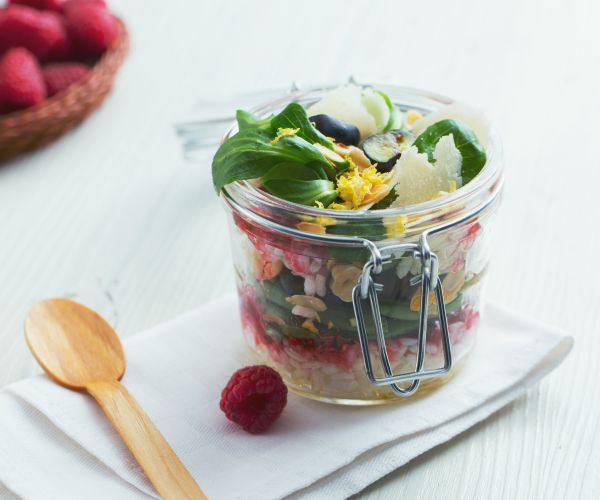 Ensalada de arroz con frutos secos