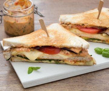 Tostada vegetariana
