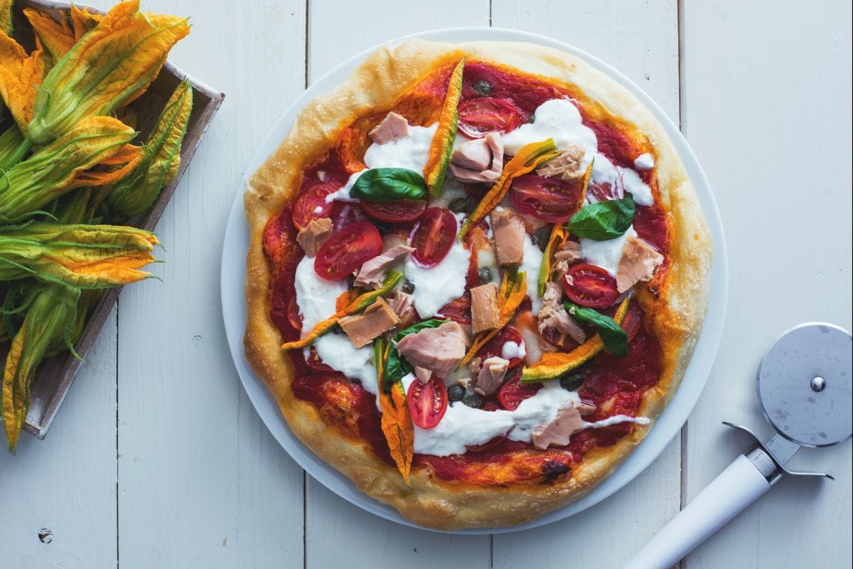 Pizza mar y huerto