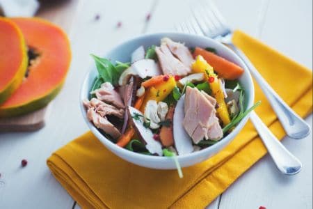 Ensalada de atún exótica