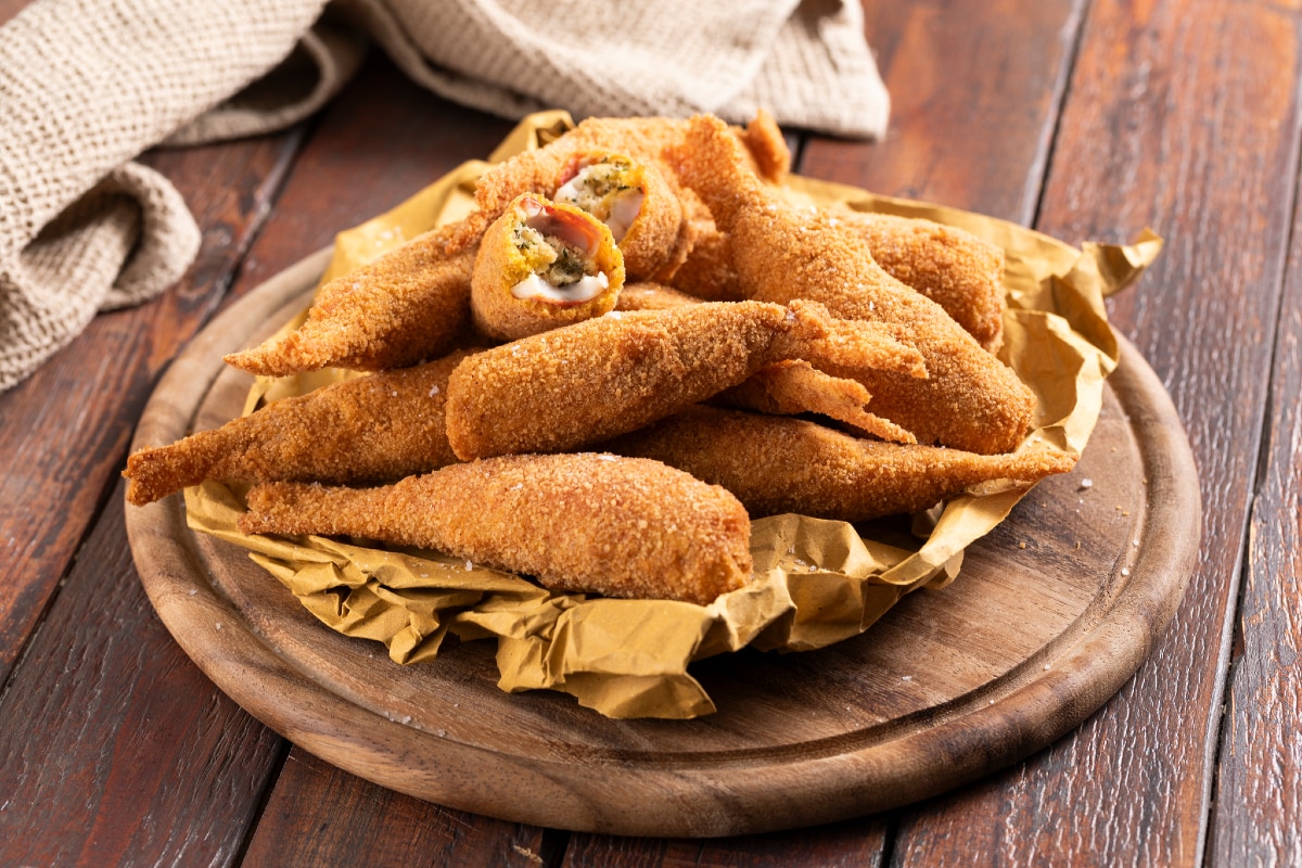 Salmonetes rellenos y fritos