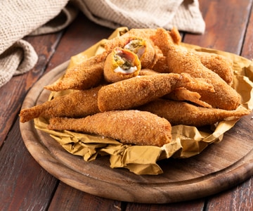 Salmonetes rellenos y fritos