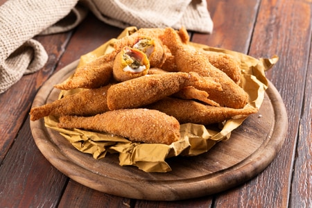 Salmonetes rellenos y fritos