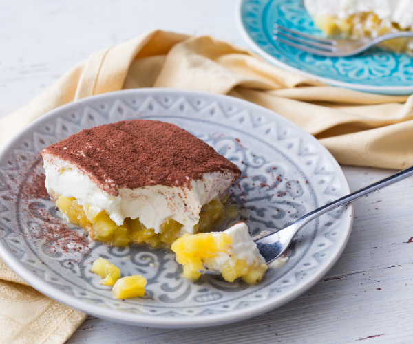 Tiramisú de piña