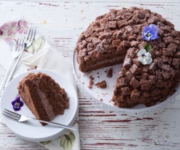Tarta mimosa de chocolate