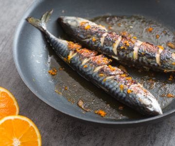 Caballa a la naranja