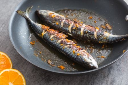 Caballa a la naranja