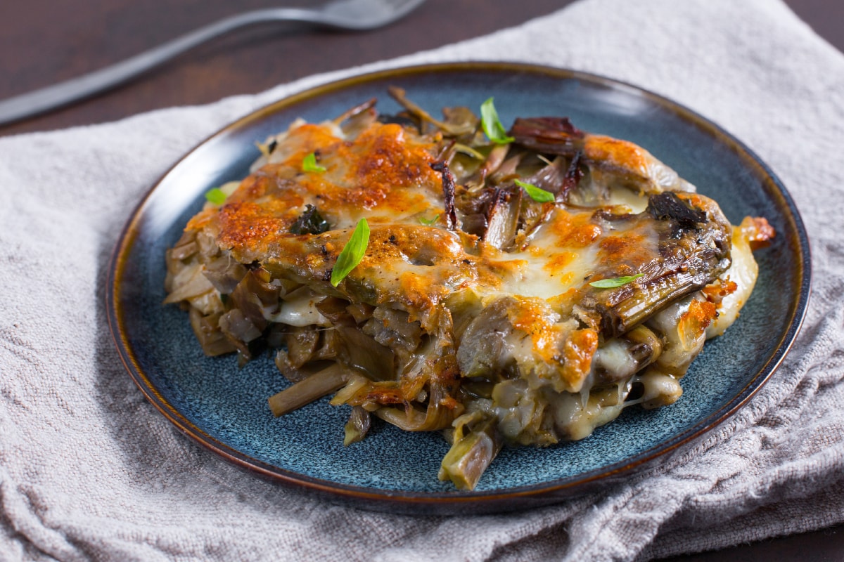Parmesana de alcachofas