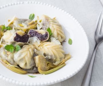 Culurgiones de patatas moradas