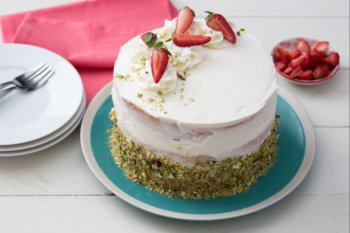 Tarta de mascarpone y fresas