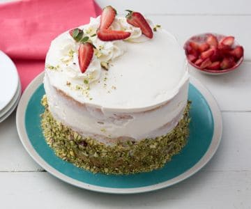Tarta de mascarpone y fresas