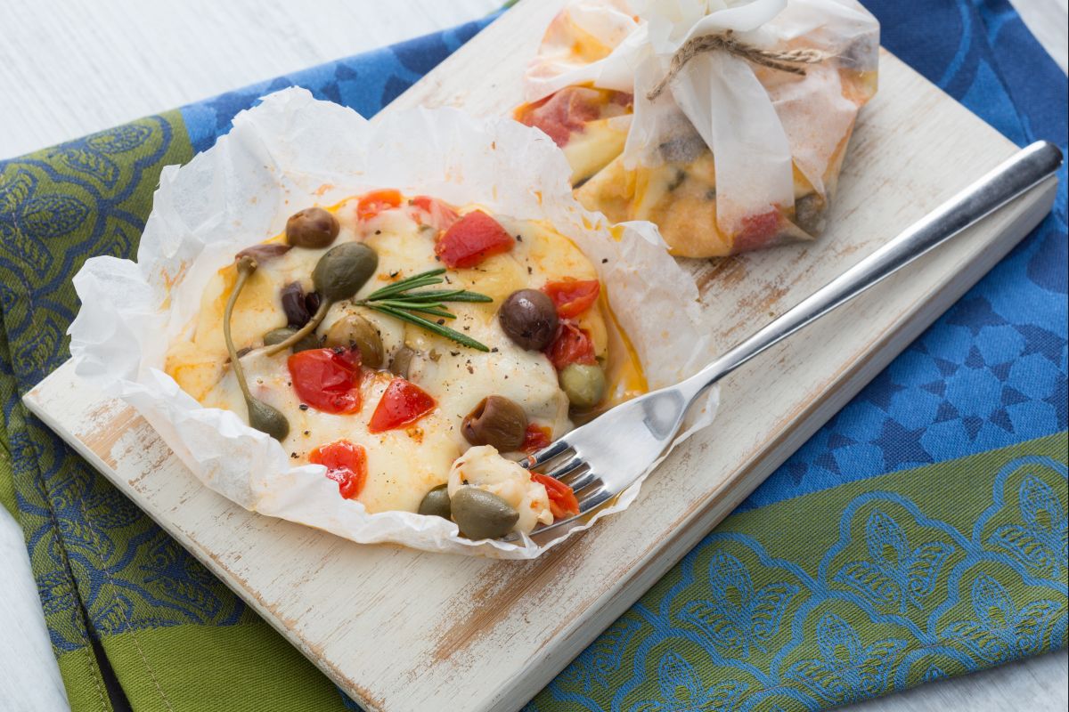 Cartocci de scamorza a la mediterránea