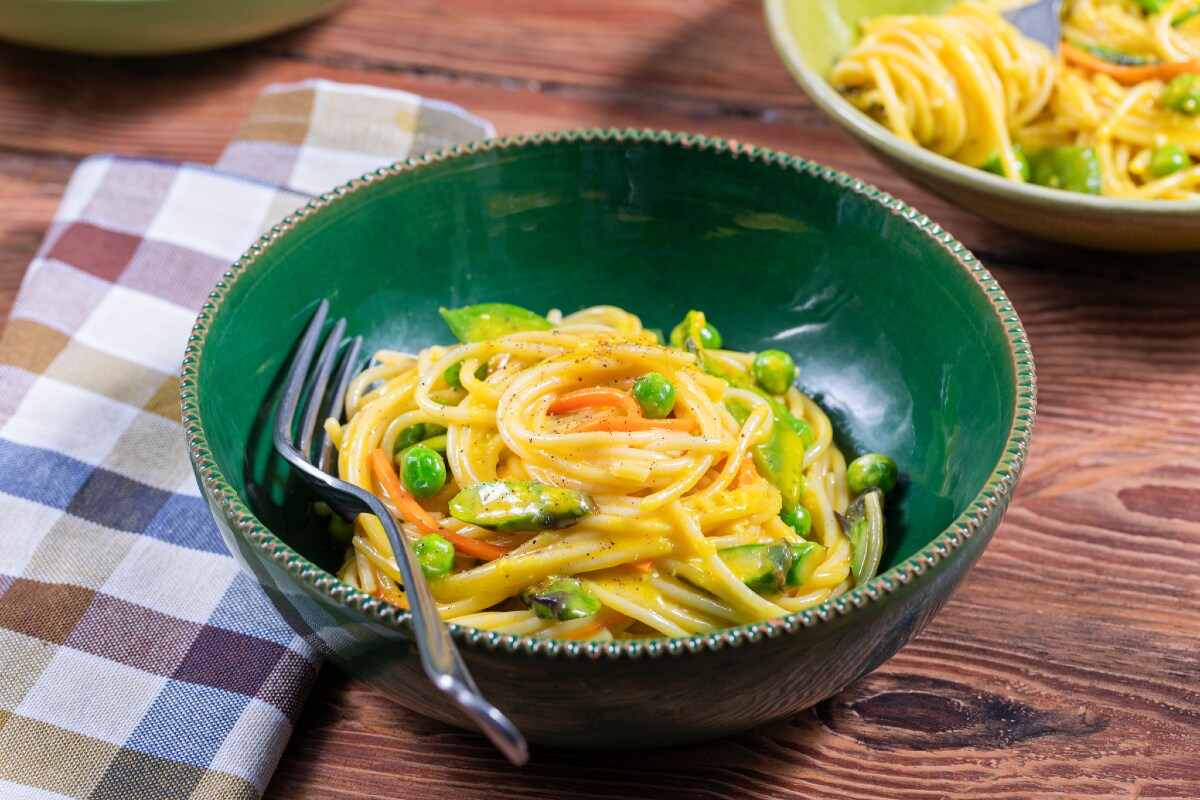 Carbonara de verduras