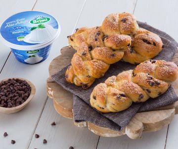 Trenzas de ricotta y chocolate